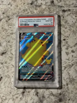 Surfing Pikachu VMAX 009/025 PSA 10 GEM MINT (Pokemon Celebrations 2021) - Image 1