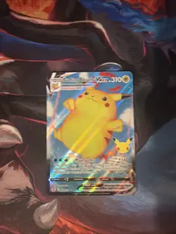 Pokemon Pikachu TCG Surfing VMAX Holo Card 009/025 Celebrations - Image 1