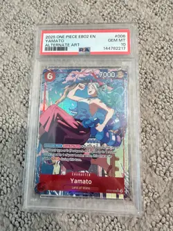 2025 One Piece EB02 EN Yamato Alternate Art- PSA 10 - Image 1