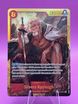 One Piece CCG Two Legends Silvers Rayleigh OP08-118 Secret Rare English Edition - Image 1