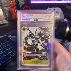 PSA 10 Yamato ST13-016 Black & White Alt. Art Full Holo | 2024 One Piece GEM MT - Image 1