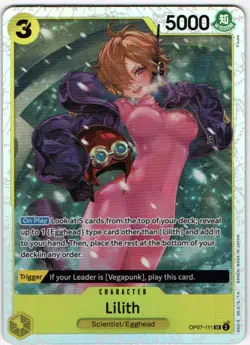 LILITH OP07-111 ONE PIECE TCG 500 YEARS IN THE FUTURE (OP07) SUPER RARE (SR) - Image 1