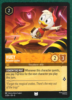 Huey - Reliable Leader - Reign of Jafar #3 - Disney Lorcana TCG Card - Image 1