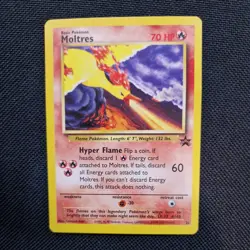 Moltres 21 Black Star Promo Pokemon Card WOTC - NM - Image 1