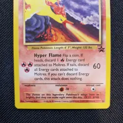 Moltres 21 Black Star Promo Pokemon Card WOTC - NM - Image 3