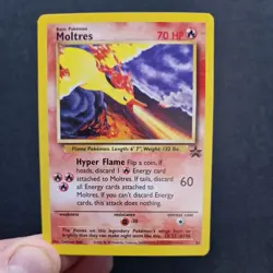 Moltres 21 Black Star Promo Pokemon Card WOTC - NM - Image 4