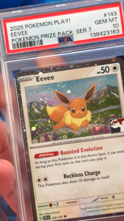 *POP 78 * SWIRL! Eevee 143/191 Play! Pokemon Prize Pack Series Cards Holo PSA 10 - Image 2