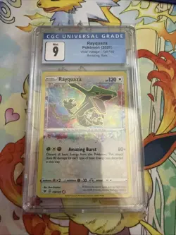 Pokemon Card Rayquaza Amazing Rate Vivid Voltage CGC 9 - Image 1