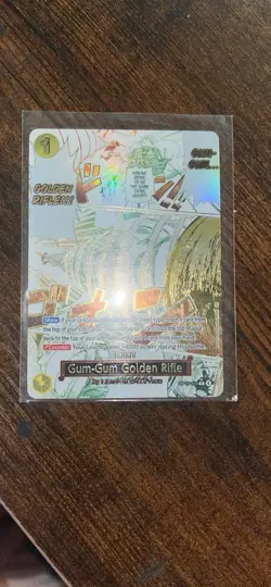 Bandai Gum-Gum Golden Rifle OP15-116 One Piece CCG Foil Event Card English - Image 1
