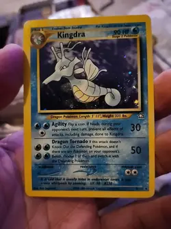 Pokemon TCG Kingdra Neo Genesis 8/111 Rare Holo Unlimited Card 135 English - Image 1