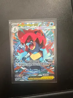 Mega Feraligatr EX 274/217 Mega Evolution 370 HP 200+ Power Pokemon TCG Card - Image 1