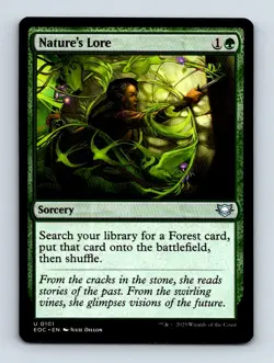 #101 2025 Edge of Eternities Commander Nature's Lore Uncommon - Image 1