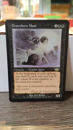 GRAVEBORN MUSE Magic the Gathering MTG Zombie Spirit 2003 Trading Card 73/145 - Image 1