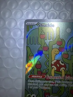 Pokemon TCG Shuckle 136/132 Me01: Mega Evolution Rare Full Art Holo Card - Image 3