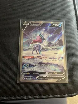 Pokemon Suicune v Crown Zenith Galarian Gallery Holo Ultra Rare Card GG38/GG70 - Image 1
