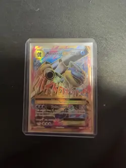 Pokemon TCG M Blastoise EX Full Art Holo Ultra Rare 102/108 Evolutions Card - Image 2