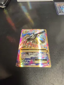 Pokemon TCG M Blastoise EX Full Art Holo Ultra Rare 102/108 Evolutions Card - Image 3