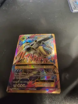 Pokemon TCG M Blastoise EX Full Art Holo Ultra Rare 102/108 Evolutions Card - Image 4