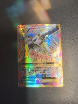 Pokemon TCG M Blastoise EX Full Art Holo Ultra Rare 102/108 Evolutions Card - Image 5