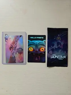 McDonald's Kpop Demon Hunter Foil Photo Card - Rumi & Jinu - Holographic RARE!! - Image 1