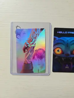 McDonald's Kpop Demon Hunter Foil Photo Card - Rumi & Jinu - Holographic RARE!! - Image 2
