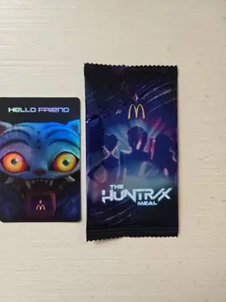 McDonald's Kpop Demon Hunter Foil Photo Card - Rumi & Jinu - Holographic RARE!! - Image 4