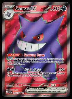 Gengar ex 193/162 Ultra Rare Temporal Forces Pokemon Card - Image 1
