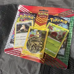 Pokemon TCG: Snorlax, Morpeko & Applin Cards with 2 Booster Packs & Coin 820650809842 - Image 1