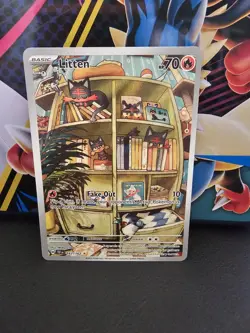 Litten 167/162 - Temporal Forces Illustration Rare - NM Pokemon Card - Image 1