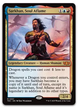 Sarkhan, Soul Aflame #301 (NM) Tarkir Dragonstorm TDC Magic MTG - Image 1