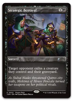 Strategic Betrayal #422 (NM) Tarkir Dragonstorm PPTDM Magic MTG - Image 1