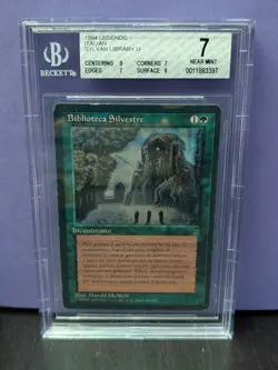 Sylvan Library * LEGENDS * ITALIAN/RENAISSANCE * BGS 7 Near Mint * MtG - Image 1