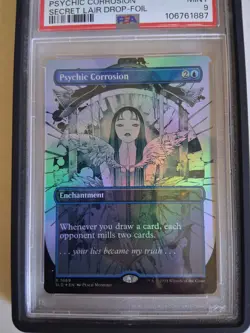 2024 MTG #1669 Psychic Corrosion PSA 9 MT Secret Lair Drop Foil Peach Momoko GG - Image 2