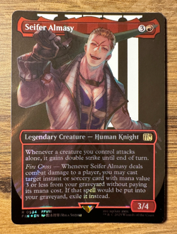 Magic MTG Final Fantasy Seifer Almasy #534 *SURGE FOIL* Borderless Rare - Image 1