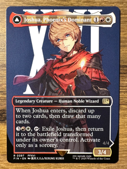 Magic MTG Final Fantasy Joshua, Phoenix's Dominant #397 *NON-FOIL* Borderless - Image 1