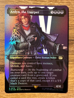 Magic MTG Final Fantasy Ardyn, the Usurper #379 *FOIL* Borderless Rare - Image 1