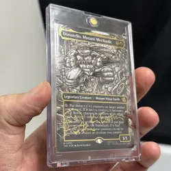 Donatello, Mutant Mechanic (Borderless) (Gold-Stamped Signature) 302 MTG TMNT - Image 1