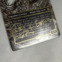 Donatello, Mutant Mechanic (Borderless) (Gold-Stamped Signature) 302 MTG TMNT - Image 5