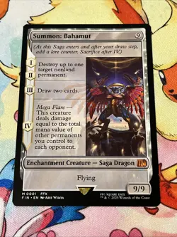 Final Fantasy MTG Magic Summon: Bahamut 0001 Regular Mythic Card - Image 1