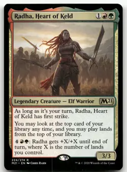 Radha, Heart of Keld #224 (NM) Core Set 2021 M21 Magic MTG - Image 1