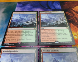 4x Wooded Foothills Khans of Tarkir Normal MTG 249 LP - Image 2