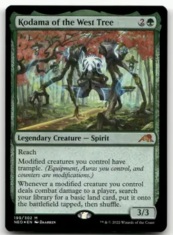 Kodama of the West Tree #199 (Foil) (NM) Kamigawa Neon Dynasty NEO Magic MTG - Image 1