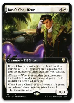Boss's Chauffeur (Extended Art) #114 (NM) Streets New Capenna NCC Magic MTG - Image 1