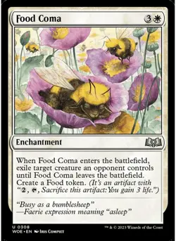 Food Coma 308 MTG NM - Wilds of Eldraine - Image 1