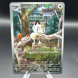 Pokemon Meowth 106/094 – Phantasmal Flames – English IR (Illustration Rare) - Image 1