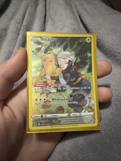 Pokemon TCG - Pikachu TG05/TG30 Lost Origin - Full Art Ultra Rare Holo Card - Image 1