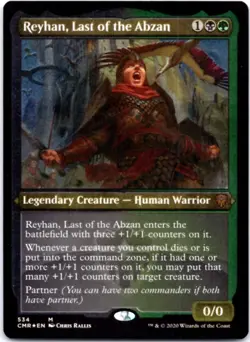 Reyhan, Last of the Abzan (Foil Etched) - Commander Legends - 534 NM - Image 1