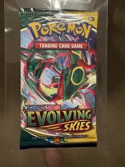 Pokemon Evolving Skies Booster Pack 10 Cards English TCG Rayquaza - Image 1