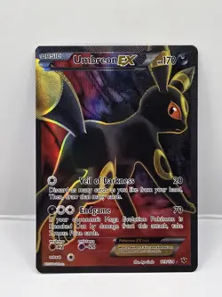 Umbreon EX - 119/124 - Pokemon Card XY Fates Collide Full Art Ultra Rare NM-/LP+ - Image 1
