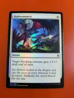 1x Righteousness | FOIL | Throne of Eldraine | MTG Magic Cards - Image 3